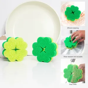 Lucky Grass Washes Dishes Sponges Pots Sponges Household Cleaning Tools Kitchen Utensils