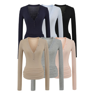 OQQ Camisetas Cortas De Manga Corta Para Mujer, De 2 Piezas, Cuello Cuadrado