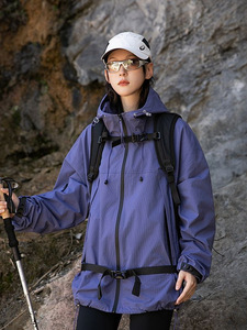 Giacche da esterno antivento da uomo e donna con cappuccio per abiti da alpinismo primavera autunno inverno - Product Image 3