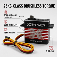 Servo Digital sin Escobillas de 20KG de Alto Torque XQ POWER con Engranajes de Acero Inoxidable, Resistente al Agua, para Robot Humanoide, Venta al Por Mayor OEM 8.4V