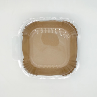 100 pièces de doublures carrées jetables en papier sulfurisé non blanchi, écologiques, imperméables, anti-graisse, résistantes au four et compatibles friteuse à air, pour 4,5-8 Qt