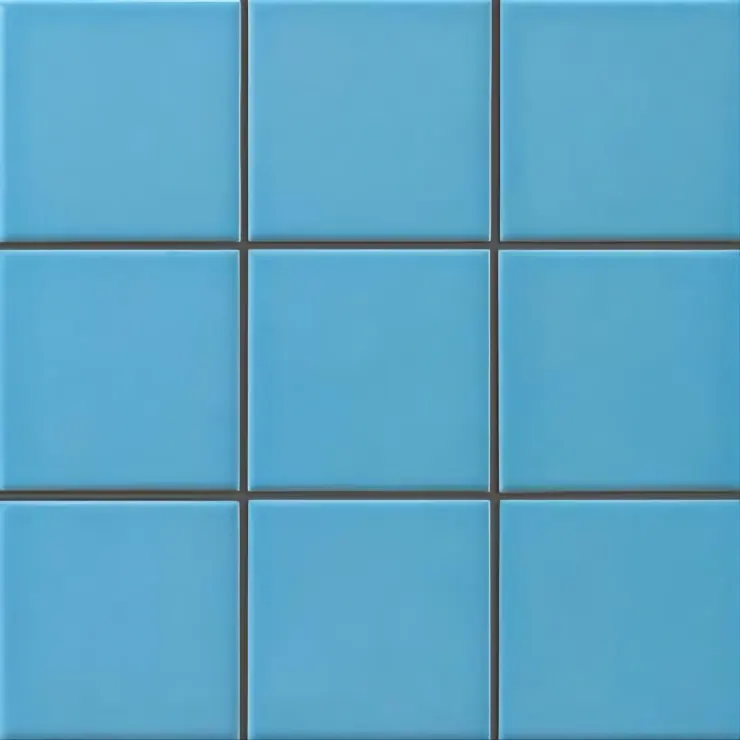 glossy blue polished mosaics 10x10cm square mesh mounted porcelain mosaic wall tile decorative ceramic mosaic tiles 300x300mm