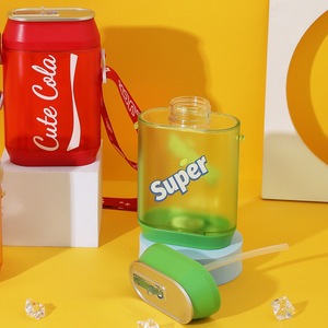 Creative Colorful Beverage Cup With Straw Portable Flashing Water Cup For Party Outdoor Use - Product Image 3