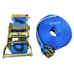 Correas de Amarre con Trinquete Personalizadas de Fábrica OEM, 1 1-1/2 2 Pulgadas, 25 38 50 <span class=keywords><strong>75</strong></span> mm, Ganchos en <span class=keywords><strong>J</strong></span>, Cinta de Poliéster, Cordón de Carga, Correas de Sujeción - Product Image 4