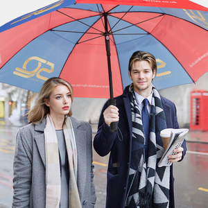 Heavy duty automatic windproof golf umbrella 30 inch large windproof luxury branded custom golf umbrella for anniversary gift - Product Image 4