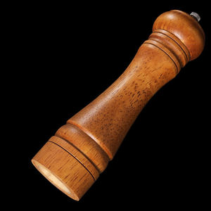 Moulin à sel et à poivre en bois écologique rechargeable, manuel, 5 pouces, 8 pouces, 10 pouces, réglage de la grosseur, Mr Right ZX0086 - Product Image 4