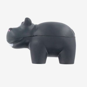 ลูกบอลบีบลดความเครียดรูปฮิปโปแบบกำหนดเอง ของเล่นบีบรูปสัตว์ พิมพ์โลโก้ ของขวัญส่งเสริมการขายจำนวนมาก - Product Image 4