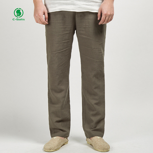 2024 printemps et été nouveaux pantalons décontractés <span class=keywords><strong>en</strong></span> <span class=keywords><strong>lin</strong></span> pour hommes - Product Image 2