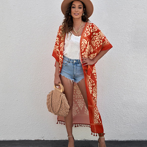 <span class=keywords><strong>Cardigan</strong></span> feminino <span class=keywords><strong>kimono</strong></span> vintage, casaco <span class=keywords><strong>kimono</strong></span> feminino solto estampa de raiom - Product Image 2