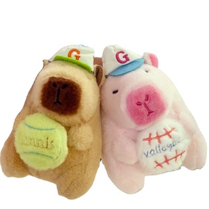 Colgante de juguete de peluche de oso carpincho súper suave de alta calidad, forro de malla de regalo pequeño y bonito para celebridades de Internet, colgante de conejillo de indias - Product Image 1