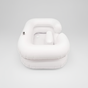 Bassin de lavage de cheveux gonflable, lavabo portable pour personnes handicapées, femmes enceintes, patients, hauteur réglable pour la maison - Product Image 1