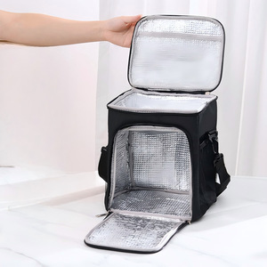 Qybdb Front Opening Insulated Cooler Bag Large Capacity Thickened Aluminum Foil Outdoor Picnic Commute <b>Backpack</b> - Product Image 3