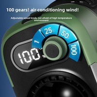 Nouveau ventilateur portable transfrontalier à fixation sur la taille, alimenté par USB, double usage (ventilateur et chargeur), mini, puissant flux d'air, veilleuse, à suspendre au cou
