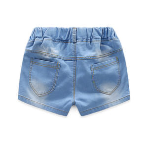 Produits tendances 2017, shorts de course innovants en tissu denim de coton pour enfant - Product Image 2