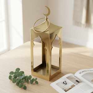 Portavelas de Metal Dorado de Lujo 2027, Hecho a Mano, Moderno, con Forma de Mezquita, para Ramadán, Iftar y Decoración Navideña del Hogar - Product Image 6