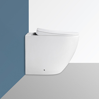 Chaozhou Offre Spéciale élégant filigrane sanitaire salle de bain wc blanc sans monture lavage au sol en céramique cuvette de toilette pour la maison