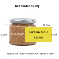 SHOWENUT Ingrédients de pâtisserie de haute qualité Pâte de noix de coco, de dattes et de graines de chia 30 bouteilles par carton