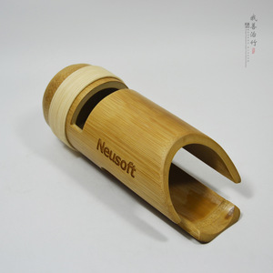 Neusoft Bamboo Mobile Phone <b>Speaker</b> <b>Stand</b> Portable Amplifier For iPhone No Charging Required Plug And Play - Product Image 3