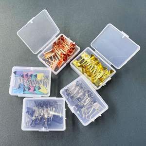 Lot de 12 classeurs de bureau avec pinces métalliques de 19 mm, pinces à queue d'aronde et boîtes suspendues en PP, type agrafe - Product Image 2