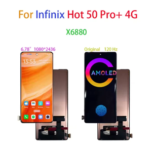 Pantalla AMOLED LCD con Digitalizador Táctil y Marco para Infinix Hot <span class=keywords><strong>50</strong></span> Pro+ 4G X6880, Modelo Plus 5G - Product Image 4
