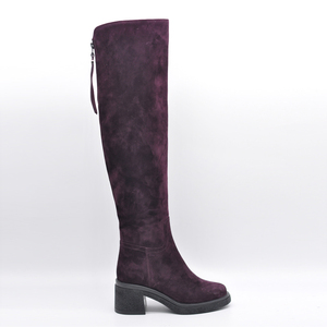 <span class=keywords><strong>Bottes</strong></span> pour femmes en daim véritable de haute qualité, doublées de fourrure, chaudes, avec fermeture éclair, talons hauts, <span class=keywords><strong>bottes</strong></span> mi-mollet - Product Image 1