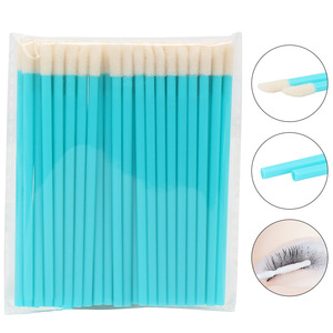 50pcs Flocking Hollow <b>Holder</b> Brush Disposable Lip Scrub Eyeshadow Lash Tint <b>Makeup</b> Applicator - Product Image 5