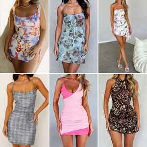 Ventes en gros de robes d'été pour femmes, coupe ajustée, assortiment de modèles, expédition aléatoire - Product Image 2