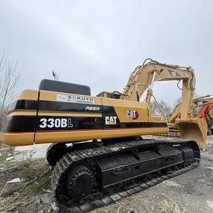 Excavatrice sur chenilles hydraulique CAT330BL d'occasion, 98% neuve, d'origine japonaise, avec pompe, moteur, boîte de vitesses et godet, capacité 30 tonnes, poids opérationnel - Product Image 2