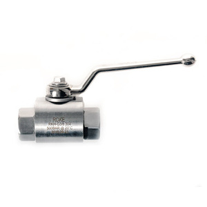 Robinet à bille haute pression Roke 1/2 pouce fileté 500 bars en acier inoxydable pour usage industriel eau, huile, gaz - Product Image 5