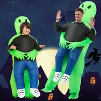 Costume gonflable d'halloween et de noël, Cosplay de monstre, vert effrayant, pour adultes et enfants, offre spéciale, 2021