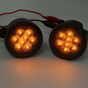 Clignotant LED 88,5 mm pour Jeep Wrangler JK 07-16, rénovation du pare-chocs avant, matériau ABS - Product Image 4