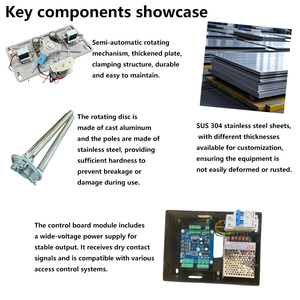 Sistema di controllo di accesso automatico CAJ con il riconoscimento di fronte pedone treppiede tornello meccanismo del tornello cancello per lo stadio - Product Image 4