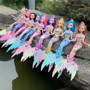 Düşük fiyat 45cm moda güzel prenses doğum günü hediyesi elbise mermaid bebek kızlar için