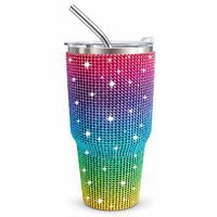 Gobelet de voyage isotherme en acier inoxydable de 30 oz avec couvercle en plastique et paille, tasse à double paroi pour le camping, le bureau et l'extérieur