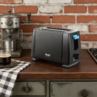 Grille-pain électrique 650W 2 fentes en plastique, le plus vendu en Europe, machine à griller le petit-déjeuner avec minuterie mécanique, petit appareil à sandwichs