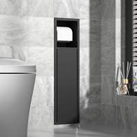 CF Invisible 304 acier inoxydable papier de soie porte-brosse porte-rouleau de papier toilette armoire avec distributeur