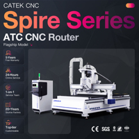 Machine de découpe CNC ATC 2030 avec fraise oscillante et vision CCD pour tissu, cuir, papier et carton