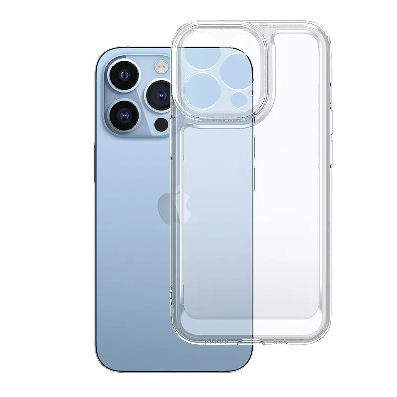 For iPhone 13 Case Transparent Soft TPU Gel Mobile Phone Case for iPhone 13 Pro Max Full Coverage Camera Case for iPhone 12 Pro