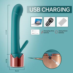 Kadın tavşan vibratör 42 ° sabit sıcaklık isıtma 20 titreşim modları gerçekçi yapay <span class=keywords><strong>penis</strong></span> seks oyuncak klitoris g-spot özellikleri - Product Image 5