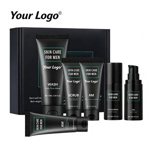 Productos <span class=keywords><strong>para</strong></span> el Cuidado de la Piel Masculina OEM, Set de Regalo <span class=keywords><strong>para</strong></span> Piel Seca y Grasa, Limpiador <span class=keywords><strong>Facial</strong></span> Hidratante, Exfoliante, Control de Grasa - Product Image 6