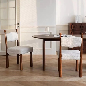 Sillas de Comedor de Madera Maciza VL, Estilo Lujoso y Moderno, Francés de Alta Gama - Product Image 4