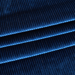 Laine de brosse de velours de minnie de quantité minimale de commande bas colorée avec des tissus de velours de nervure de polyester d'ouatine de nervure douce de sieste pour des vêtements - Product Image 2