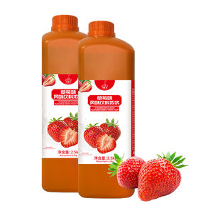 น้ำเชื่อมสตรอเบอร์รี่เข้มข้น2.5กก. ส่วนผสมชาแบบฟองรสผลไม้สำหรับร้านน้ำชานม - Product Image 1