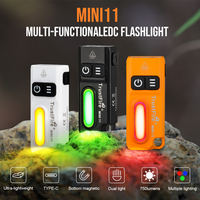 Grosir Senter Gantungan Kunci Portabel Berbahan Aluminium Alloy Magnetik MINI Torch untuk MINI11 750LM Tipe-C Isi Ulang RGB Tahan Air Saku