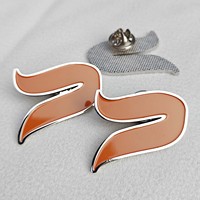 Badge Métallique Personnalisé Plaqué Or 24K Luxe Acier Inoxydable Aimant Gravé au Laser Écologique Décoré de Strass Simple