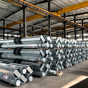 Poste de Alumbrado Público Galvanizado en Caliente de 5M, 6M, 7M, 8M, 9M, Suministro Directo de Fábrica Certificado, Material Q235B Antioxidante para Iluminación Vial - Product Image 1