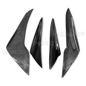 4 Piezas de Alerones Delanteros de Fibra de Carbono para Automóvil, Divisores de Parachoques, Alerón Universal para Toyota GT86 2017-2019 - Product Image 1