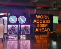 Panneau à messages flexibles, affichage à led pour garde-robe, carte de circulation dms