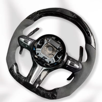 Volant en fibre de carbone avec LED pour F30 F10 M2 M3 M4 M5 M6 X5M X6M F35 F22 F18 F07 F32 Accessoires de voiture