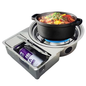 Foldable Stainless Steel Custom Cutouts <b>Table</b> <b>Folding</b> Charcoal Stove Induction Cooker Square <b>Round</b> Dining <b>Tables</b> <b>TABLE</b> Fold & Cu - Product Image 6